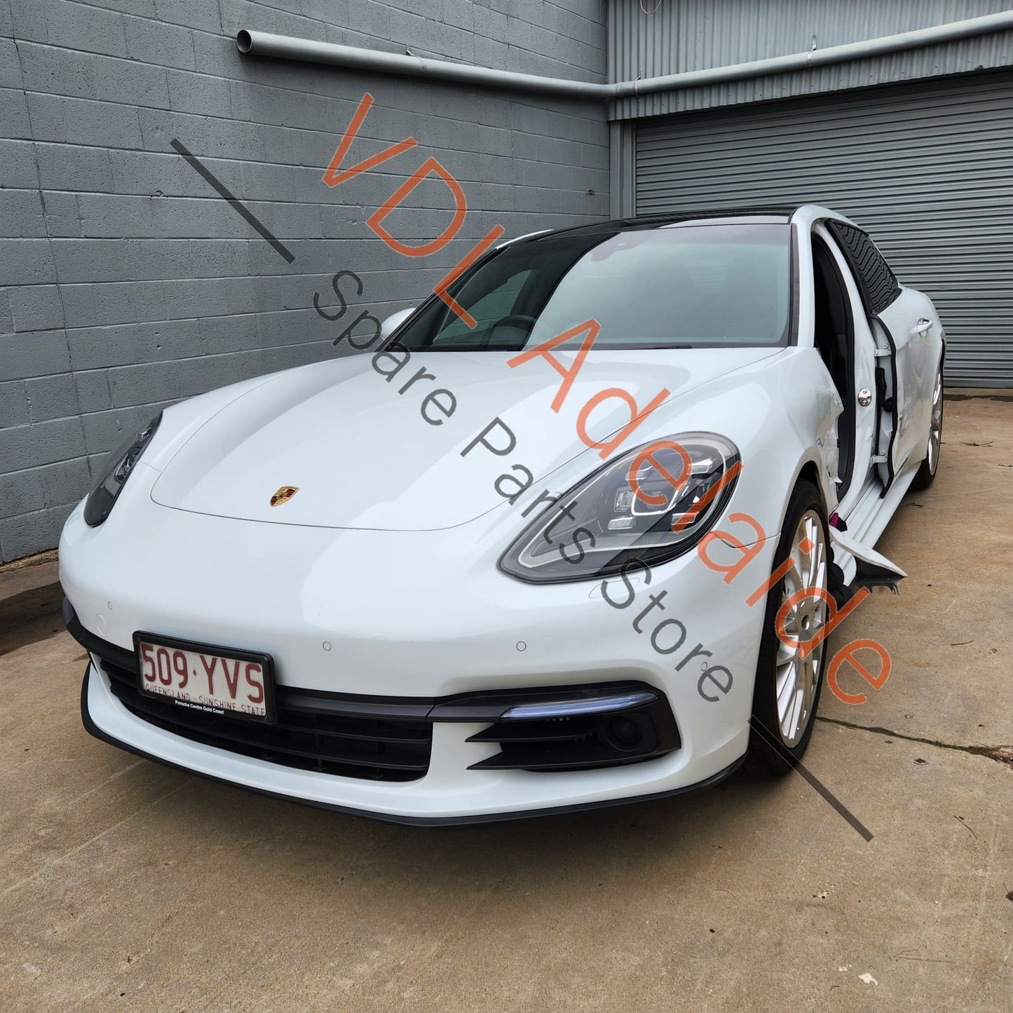 974867707 9750000000 974867707A1E0 Porsche Panamera Turismo Rear Boot Cargo Loading Edge Trim Stainless 974867707 1E0