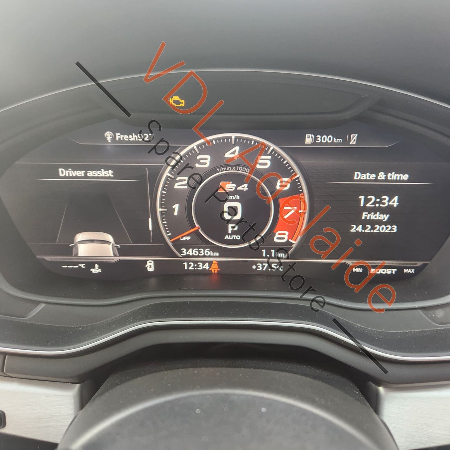 8W5920790D Audi S4 B9 Virtual Cockpit Dash Dashboard Display km/h 8W5920790D