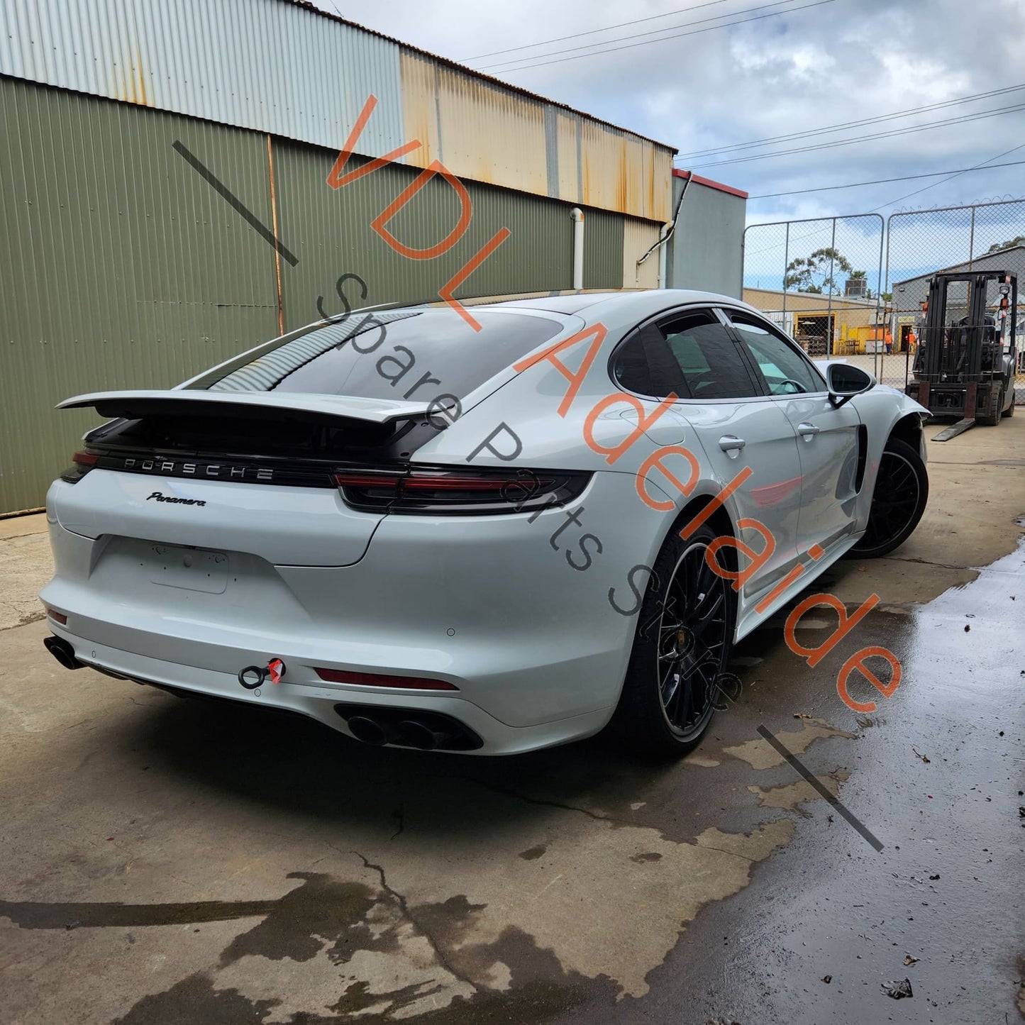 971853290B 971853290D 971853290 Porsche Panamera 971 Right Rear Door Exterior B Pillar Trim Moulding Gloss Black 971853290