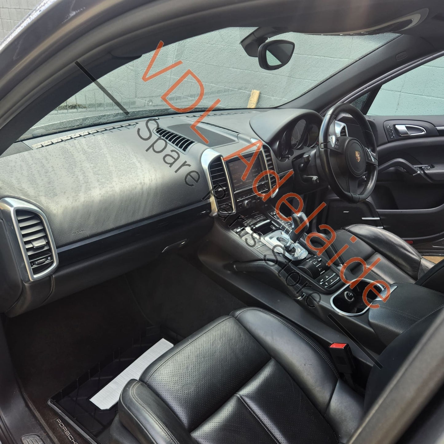 7PP959537AK Porsche Cayenne 958 Panamera 911 Multifunction Steering Wheel Black Leather