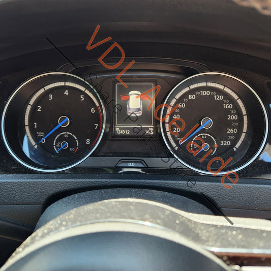 5G1920758A    VW Golf R MK7 Combi-instrument Kombiinstrument Gauge Dash Cluster 320 km/h 5G1920758A