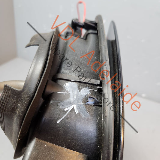 Porsche Panamera 971 Fuel Filler Flap Door with Lock Actuator 974809857 974809857 One of four retaining clips broken