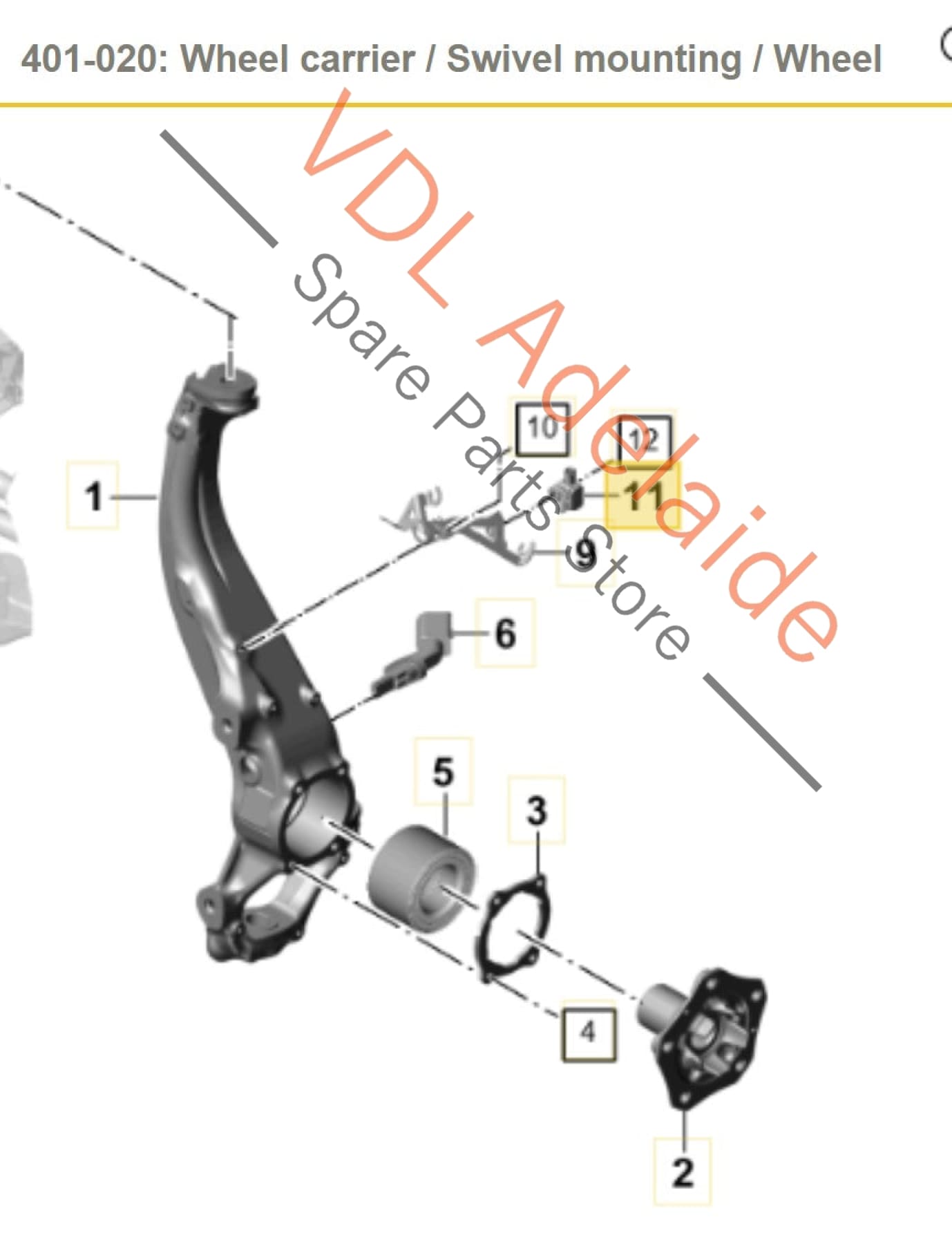 Porsche Panamera 971 Front or Rear Suspension Acceleration Sensor 971907656 971907656