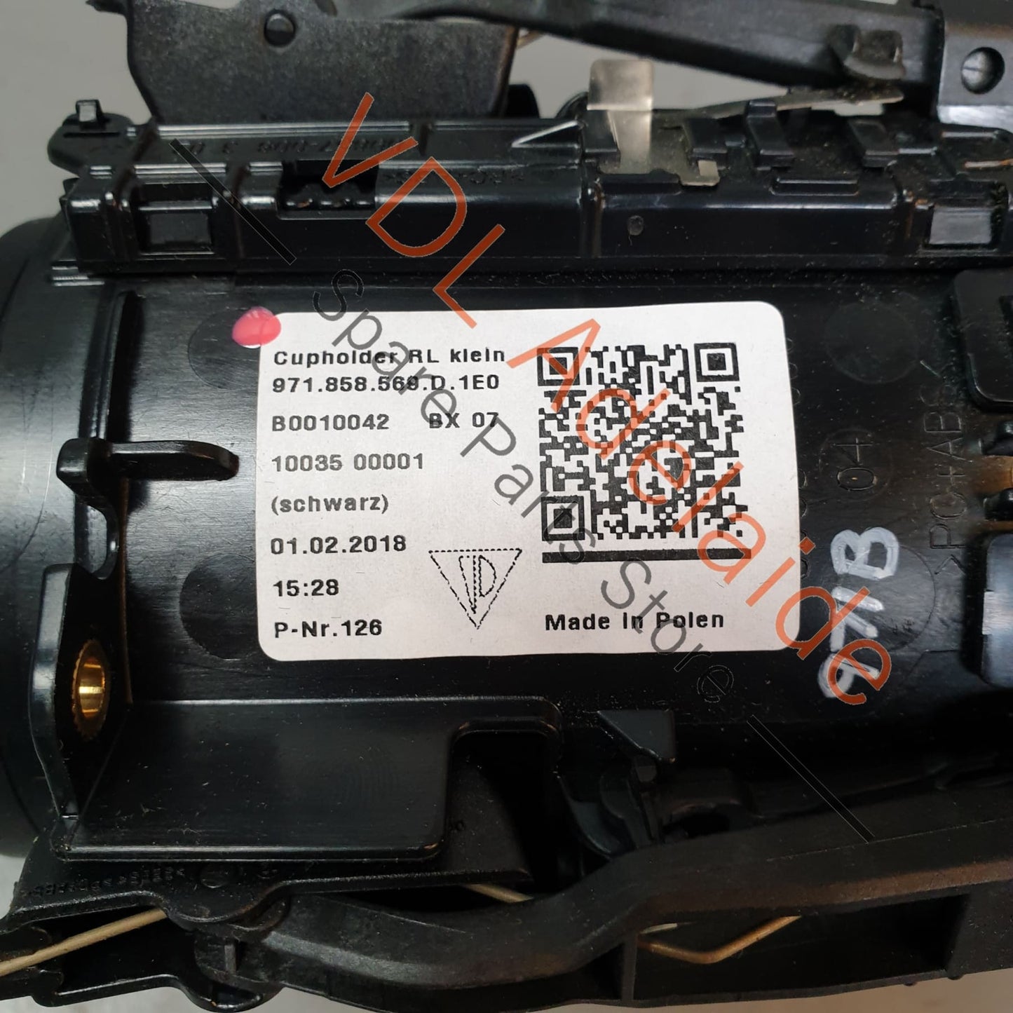 Porsche Panamera 971 Centre Console Drinks Cup Holder Small Front 97185869D 971858569D 971858569D1E0