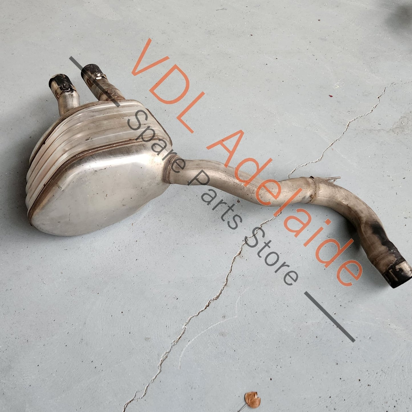 Porsche Panamera 971 Rear Left Muffler Exhaust 971253607AY 971253607AY 971253607 Pipe will be cut at blue dotted line to save on freight. Contact us if you would prefer to send it un-cut.