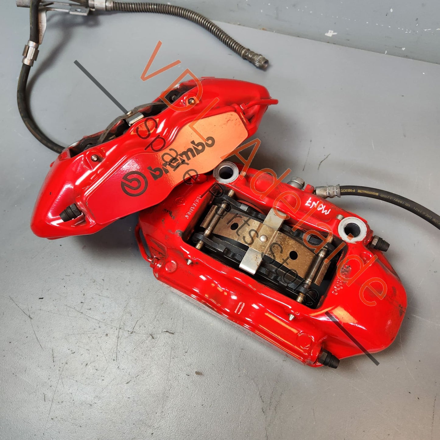 Renault Megane MK3 III RS250 RS265 RS275 Red Brembo 4 Piston Pot Brake Caliper Pair Set