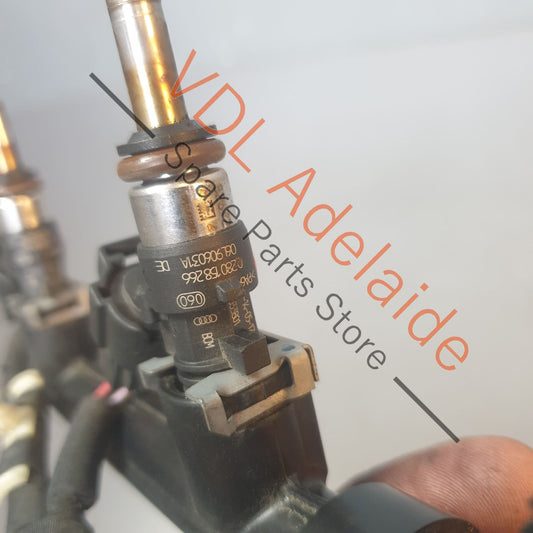 Fuel Injector set for 4cy Audi VW Engine 1.8 2.0 06L906031A w 11 Bar Pressure Sensor 06H906051K