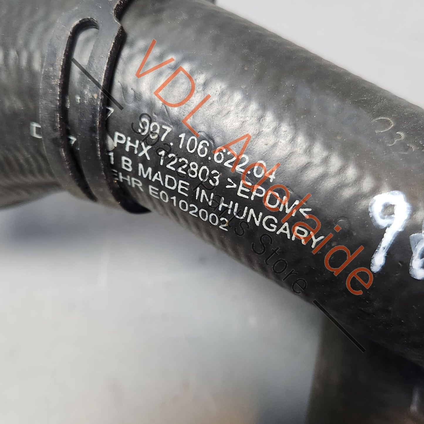 Porsche Cayman R Boxster Right Radiator Coolant Feed Hose Pipe Feed & Return 99710662204 99710662605