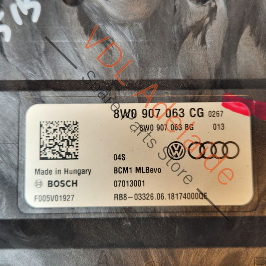 Audi A4 B9 A5 F5 Q5 Q7 Front Body Control Module 8W0907063CH 8W0907063CH