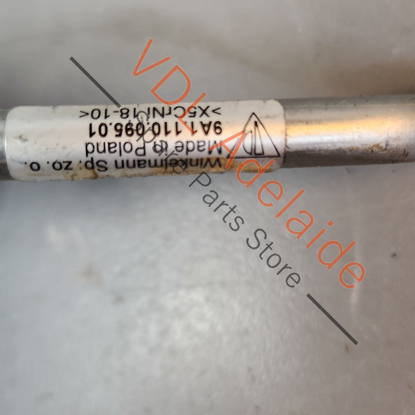 9A111009501 Porsche High Pressure Fuel Line Stainless Steel 9A111009501