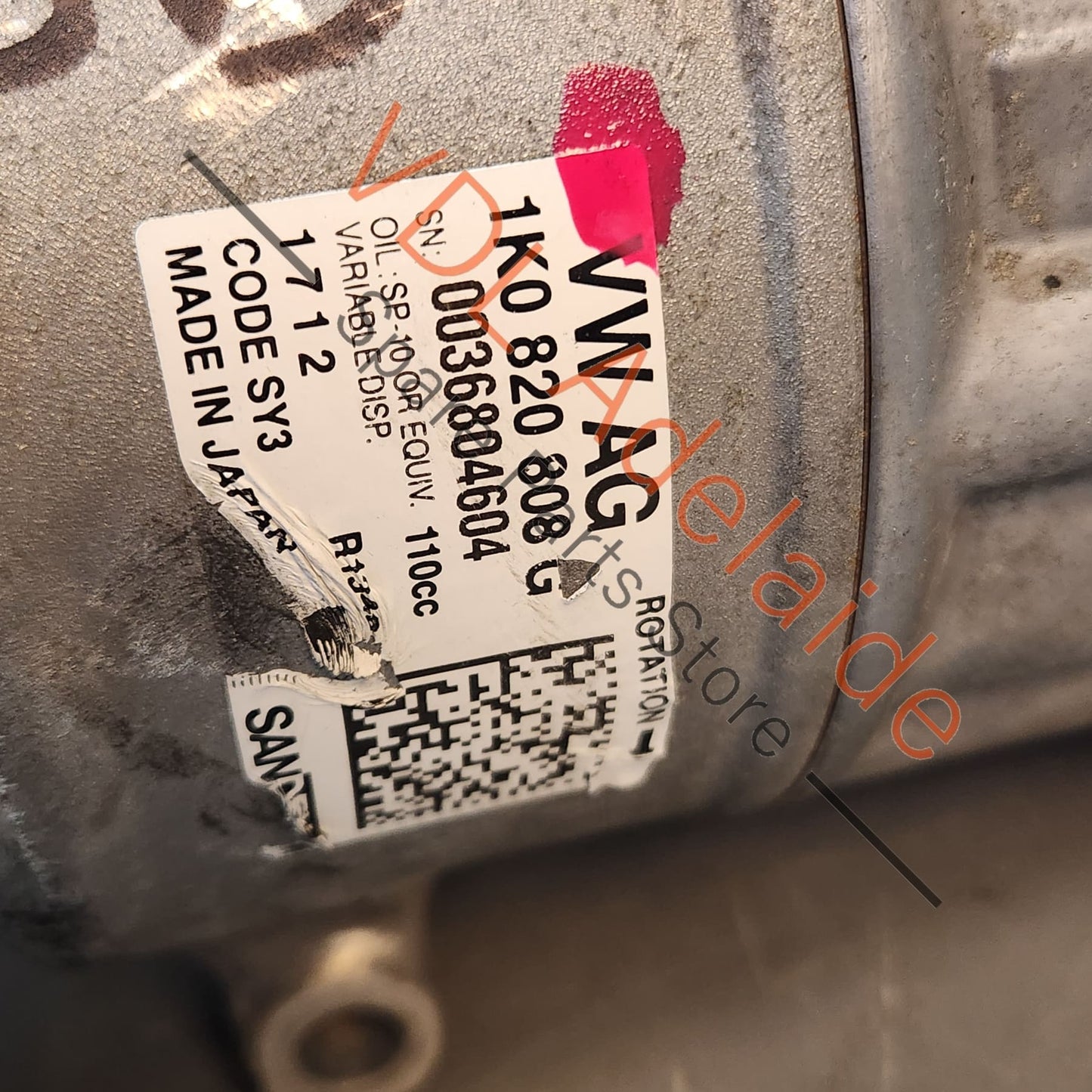 1K0820808G Audi RS3 8V AC Air Conditioning Compressor 1K0820808G Sanden