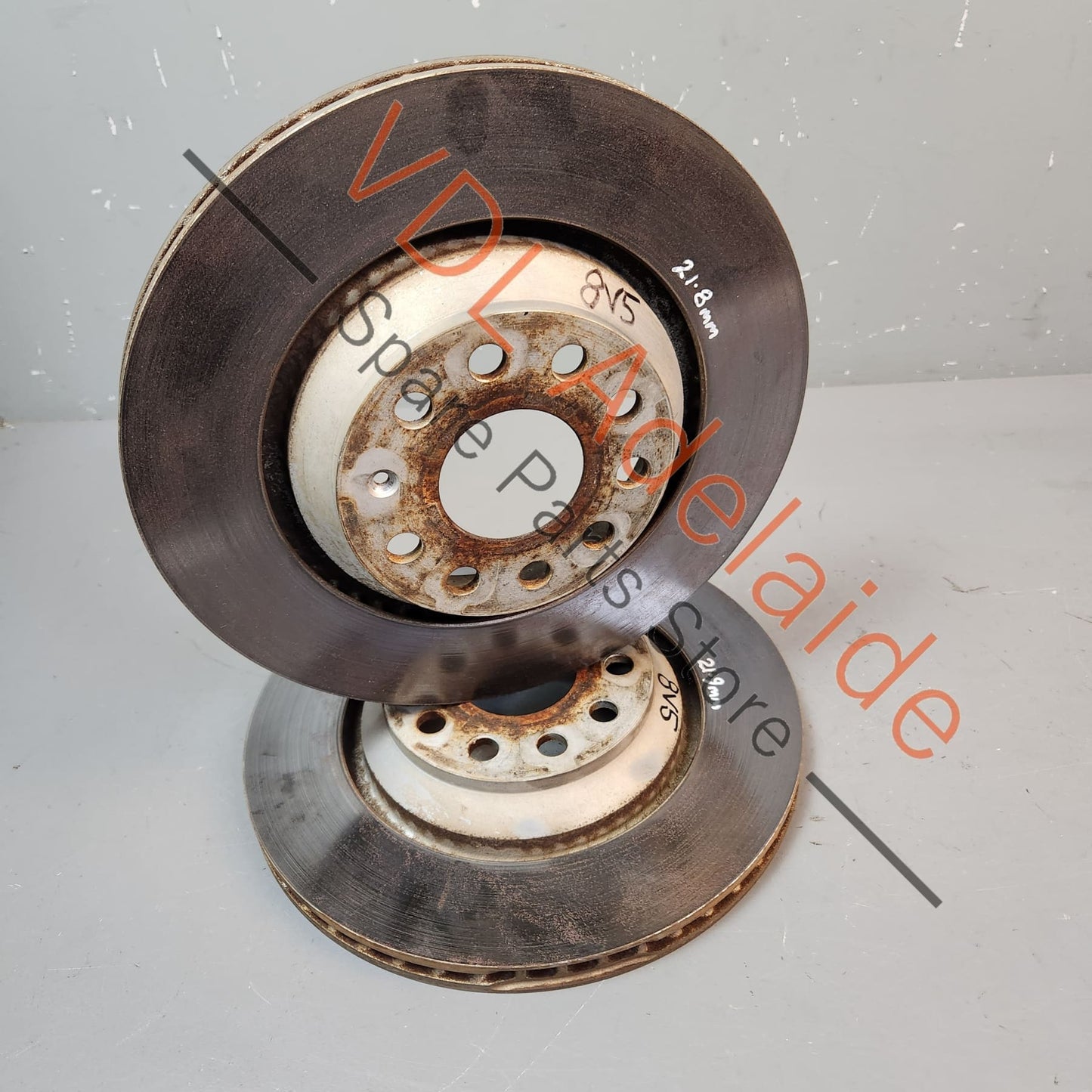 1K0615601N 2x Audi RS3 S3 Golf MK7 R 310 x 22mm Vented Rear Disc Rotor Pair 1K0615601N
