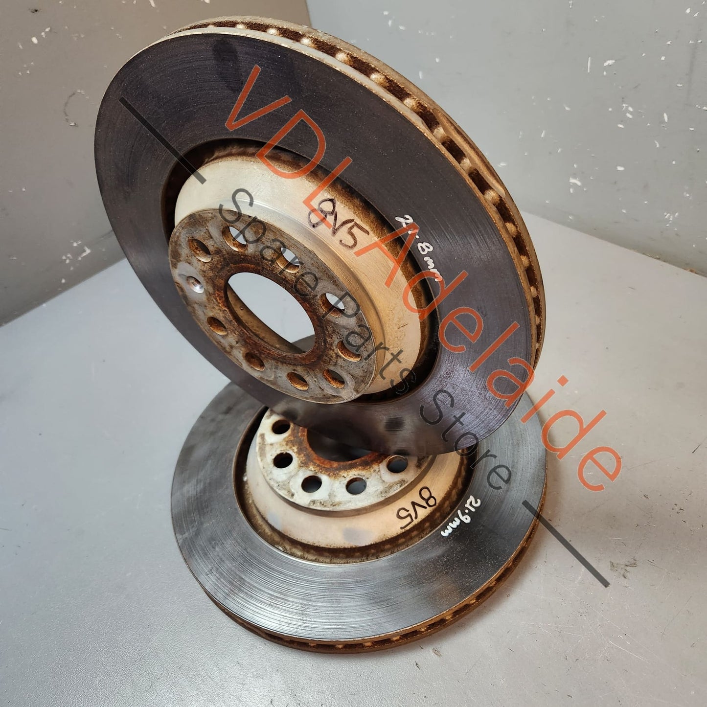 1K0615601N 2x Audi RS3 S3 Golf MK7 R 310 x 22mm Vented Rear Disc Rotor Pair 1K0615601N