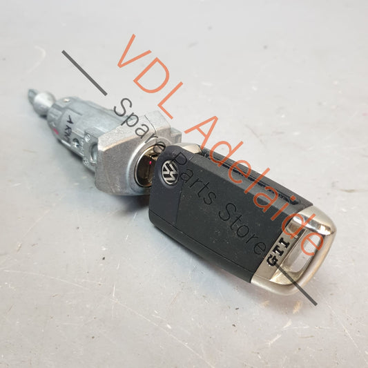 107837168CL VW Golf MK7 Door Lock Barrel and Matching Blade Key 107837168CL