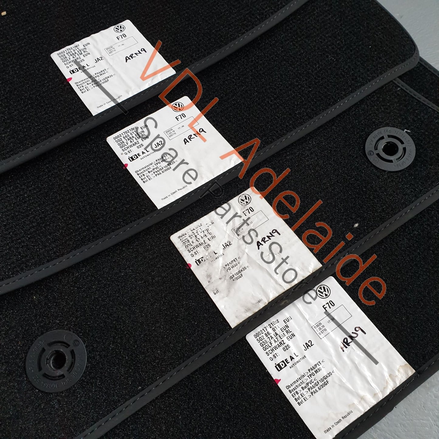5G2863011 Genuine OEM VW Golf MK7 7.5 Set of Floor Carpet Mats 5G2863011 EUN 27xxxkm