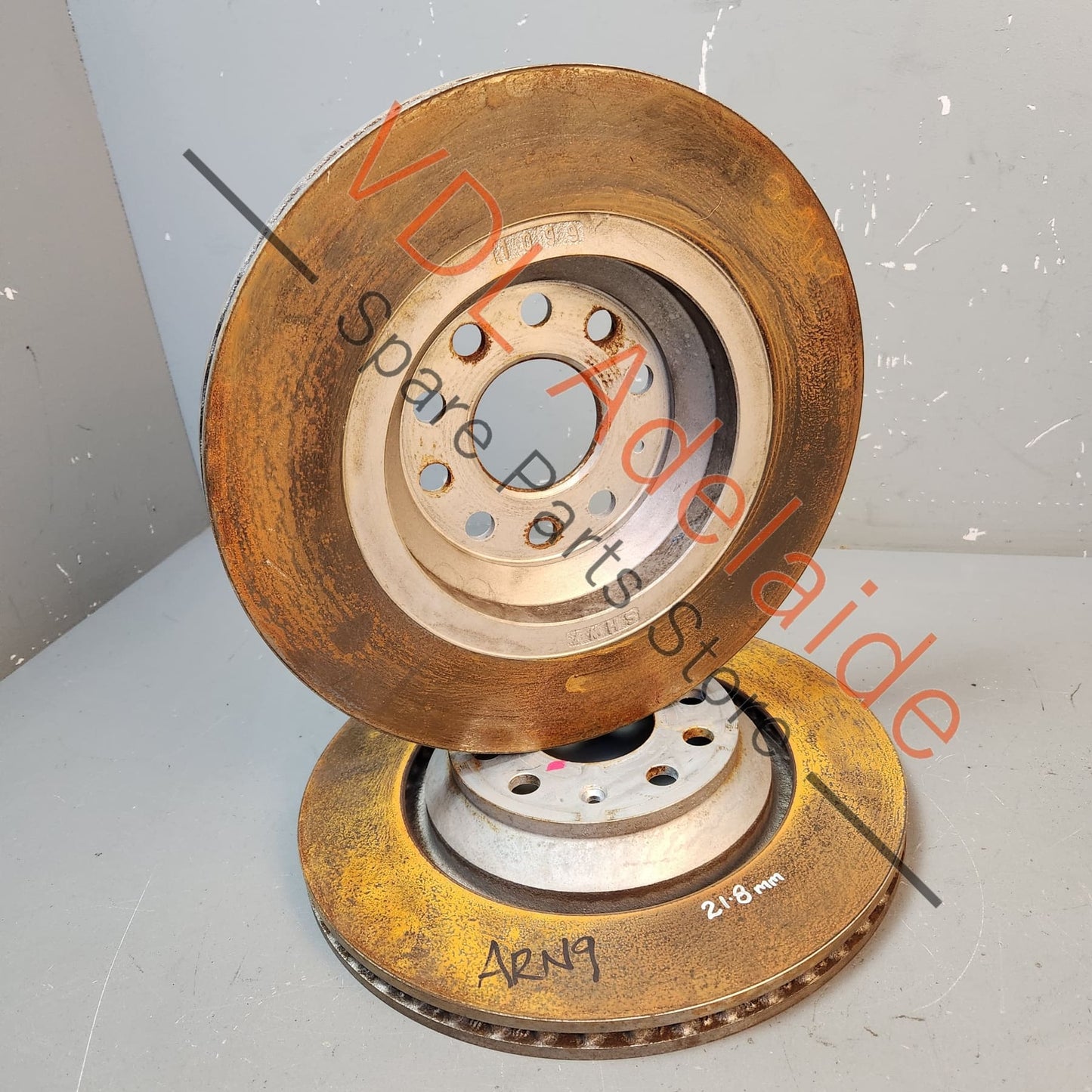 5Q0615601E VW Golf GTi 2x Rear Vented Disc Brake Rotors 310 x 22 mm