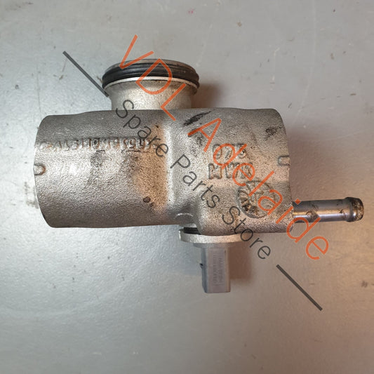 07Z121613   VW Touareg V10 5.0 Engine Coolant Centre Outlet Pipe Union Flange Cast Aluminium 07Z121613