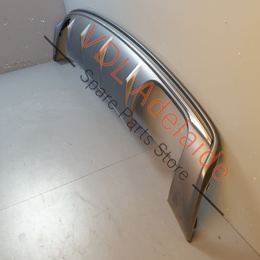 8V5807521H1RR 8V5807521H Audi S3 Rear Bumper Lower Diffuser Spoiler Exhaust Trim 8V5807521H 1RR Platinum grey/chrome
