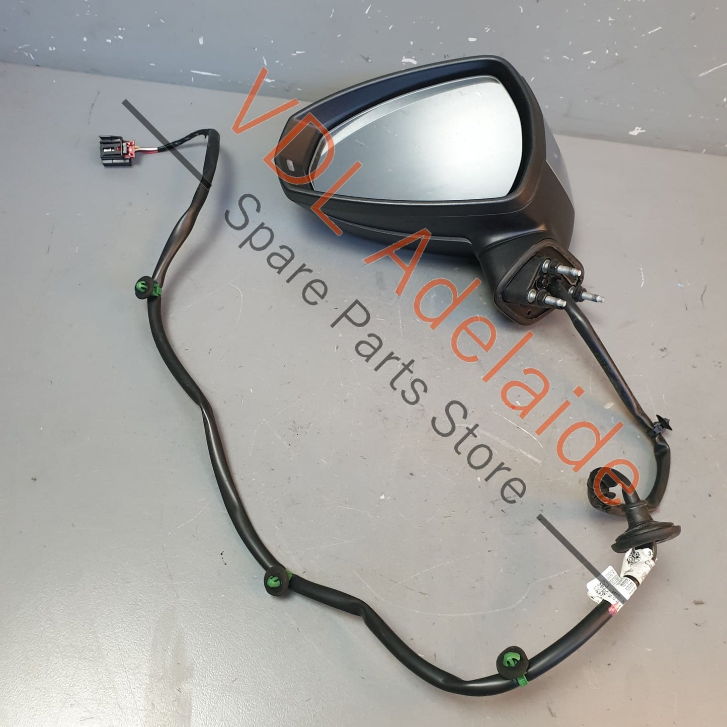8V7857409C9B9 8V0857527A3Q7 8V0857535D Audi S3 8V Left Side Exterior Wing Mirror w Lane Change Assist Aluminium Chrome Finish