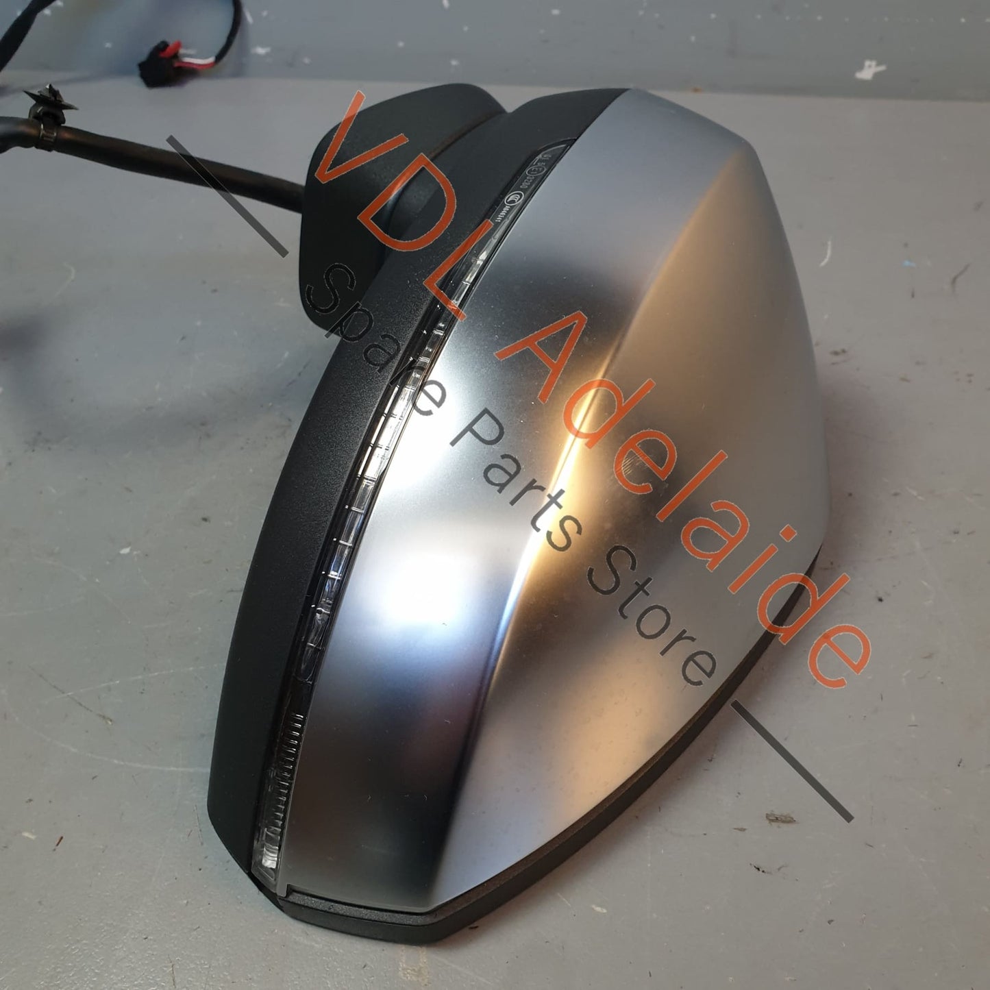 8V7857409C9B9 8V0857527A3Q7 8V0857535D Audi S3 8V Left Side Exterior Wing Mirror w Lane Change Assist Aluminium Chrome Finish