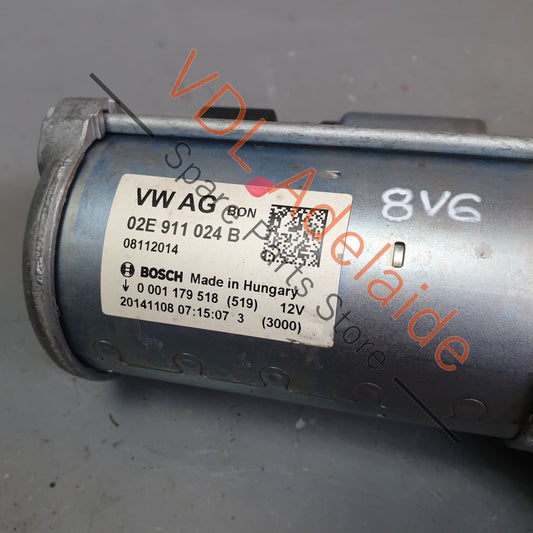 02E911024B Genuine OEM Audi Volkswagen VW Starter Motor Bosch 02E911024B