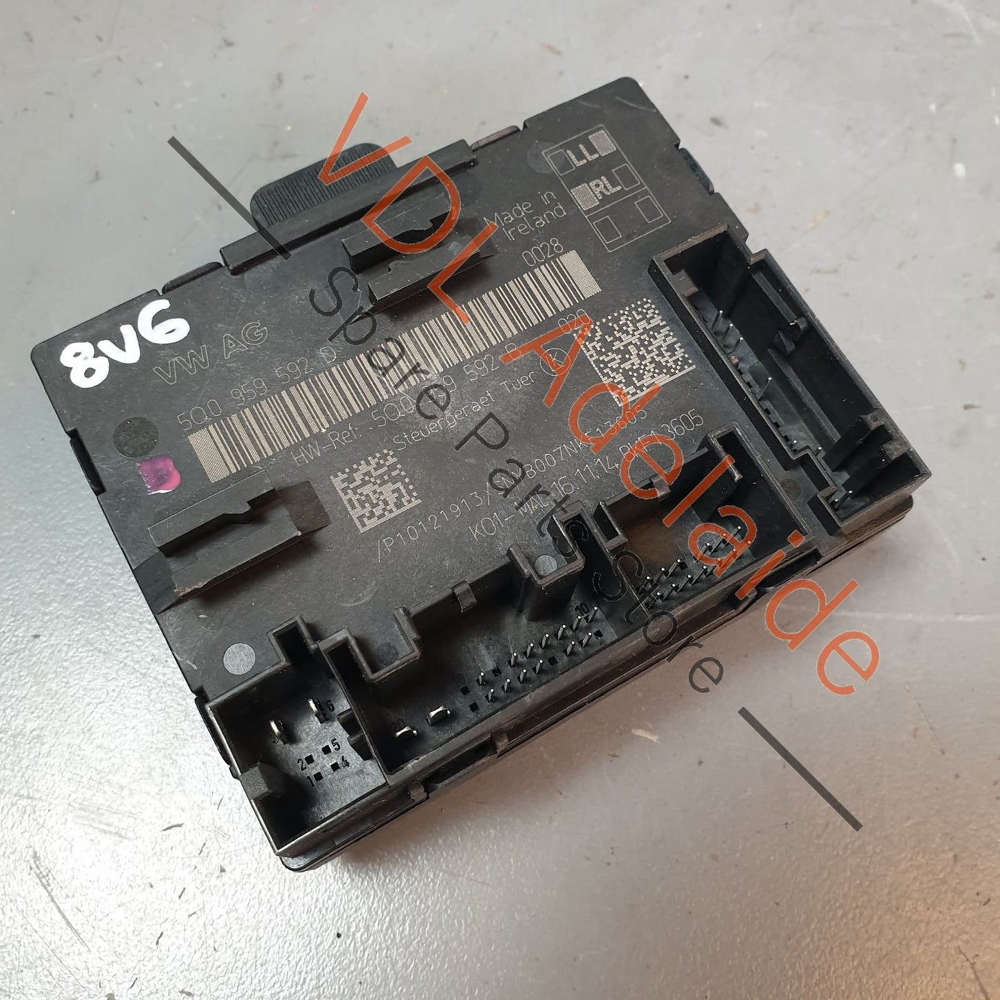 5Q0959592D Audi A3 S3 RS3 8V Front Passengers Door Control Unit 5Q0959592D