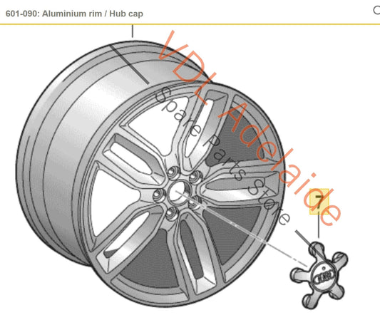 8R0601165 Audi A3 S3 Alloy Wheel Centre Hub Cap 8R0601165