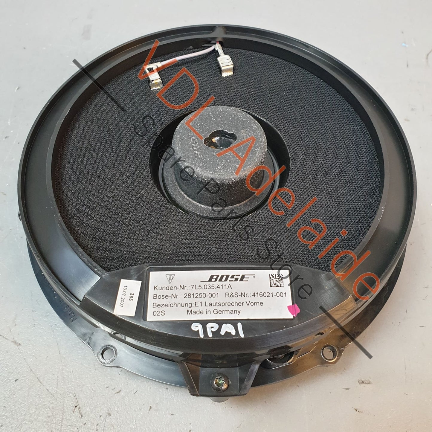 95564502001 7L5035411A Porsche Cayenne 9PA BOSE Front Door Bass Speaker 95564502001 7L5035411A
