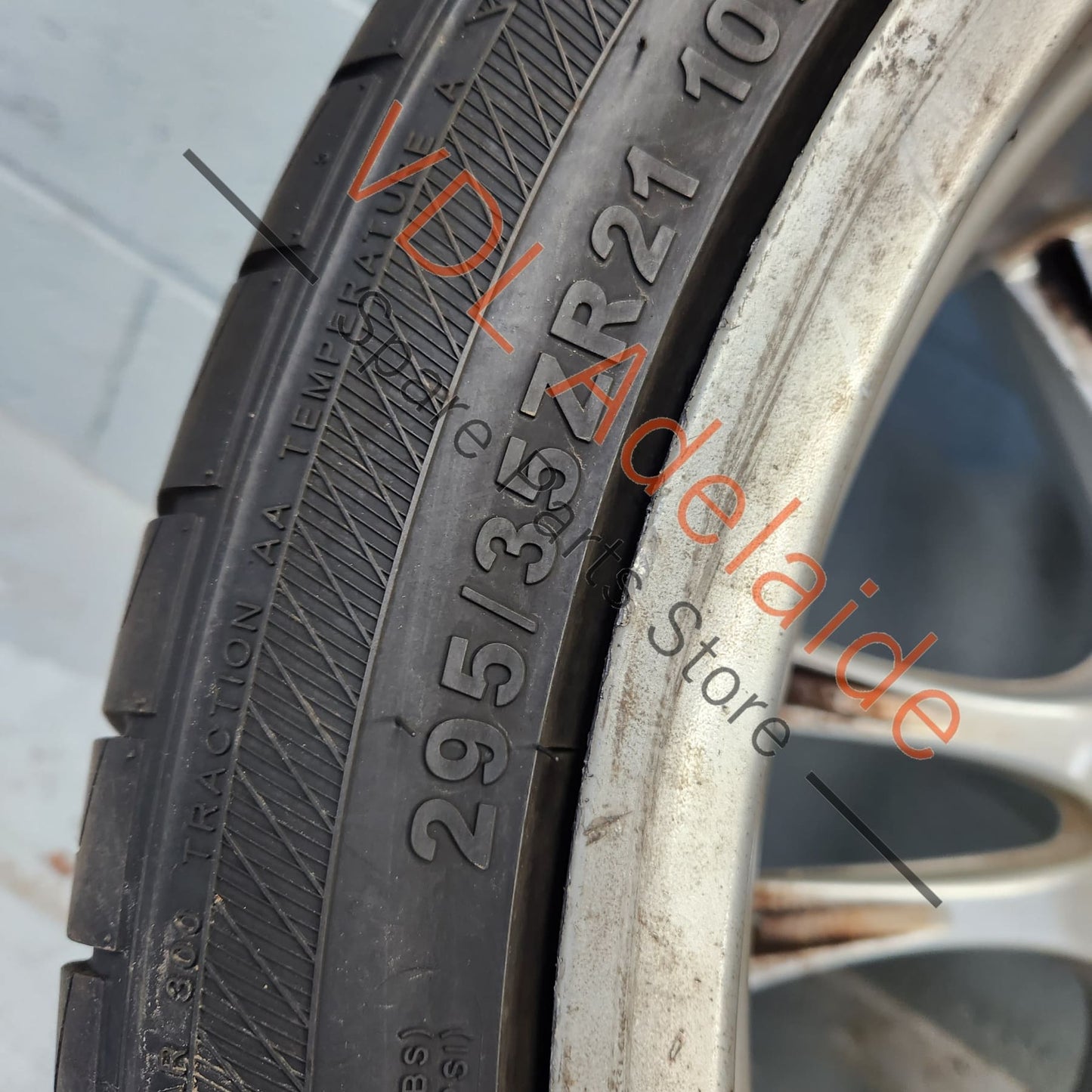 955362156009A1 7L6601025T Porsche Cayenne 9PA 955 957 Turbo / GTS 21 x 10 Sport Design Alloy Rim Wheel Set of 4