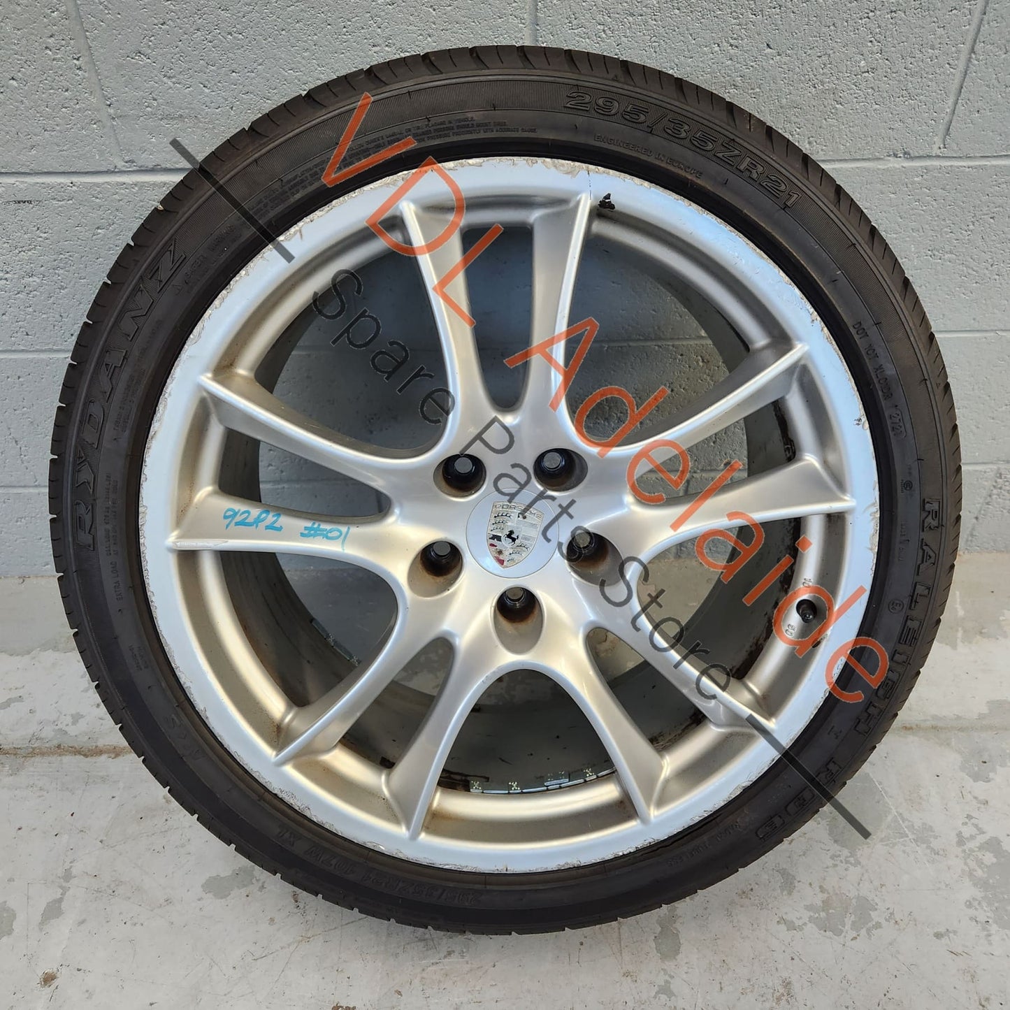 955362156009A1 7L6601025T 1x Porsche Cayenne 9PA 955 957 Turbo / GTS 21 x 10 Sport Design Alloy Rim Wheel #01 95536215600