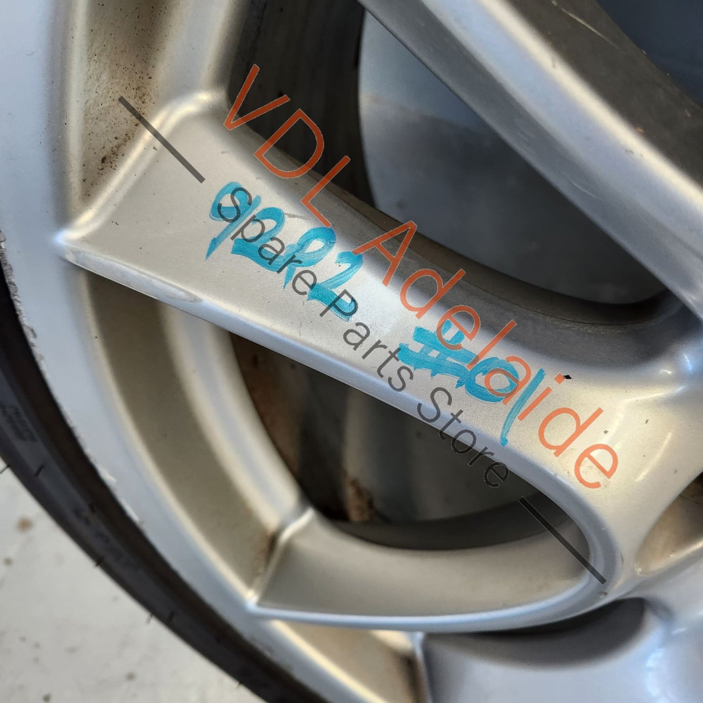 955362156009A1 7L6601025T 1x Porsche Cayenne 9PA 955 957 Turbo / GTS 21 x 10 Sport Design Alloy Rim Wheel #01 95536215600