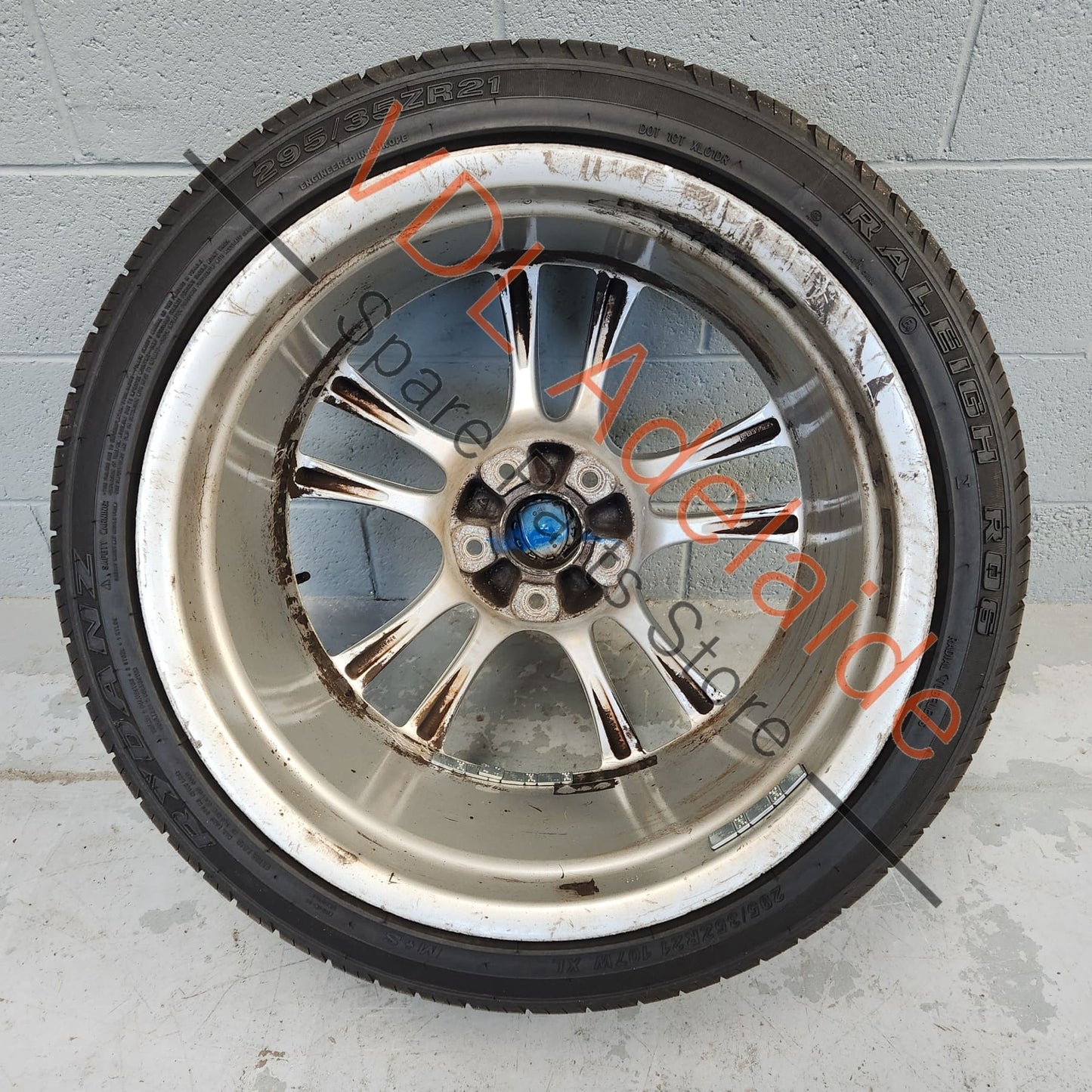 955362156009A1 7L6601025T 1x Porsche Cayenne 9PA 955 957 Turbo / GTS 21 x 10 Sport Design Alloy Rim Wheel #01 95536215600