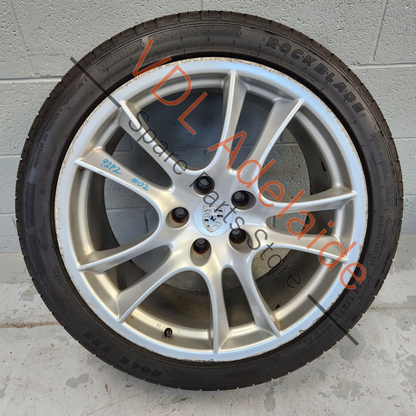 955362156009A1 7L6601025T 1x Porsche Cayenne 9PA 955 957 Turbo / GTS 21 x 10 Sport Design Alloy Rim Wheel #02 95536215600