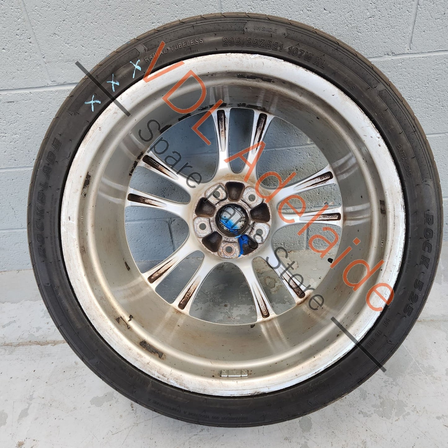 955362156009A1 7L6601025T 1x Porsche Cayenne 9PA 955 957 Turbo / GTS 21 x 10 Sport Design Alloy Rim Wheel #02 95536215600