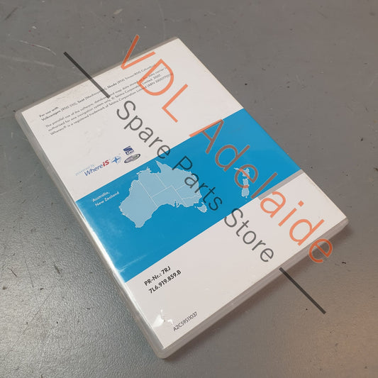 7L6919859B   VW Audi Satnav Maps Disc by WhereIs Aus & NZ Version 1 7L6919859B