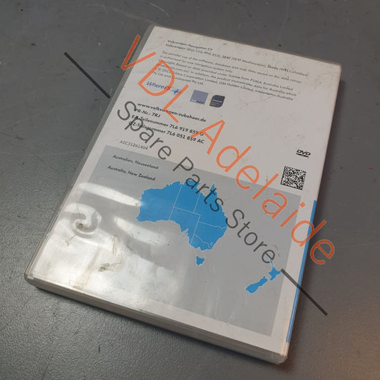 7L6919859G 7L6051859AC VW Audi Satnav Maps Disc by WhereIs Aus & NZ Version 6 7L6919859G 7L6051859AC