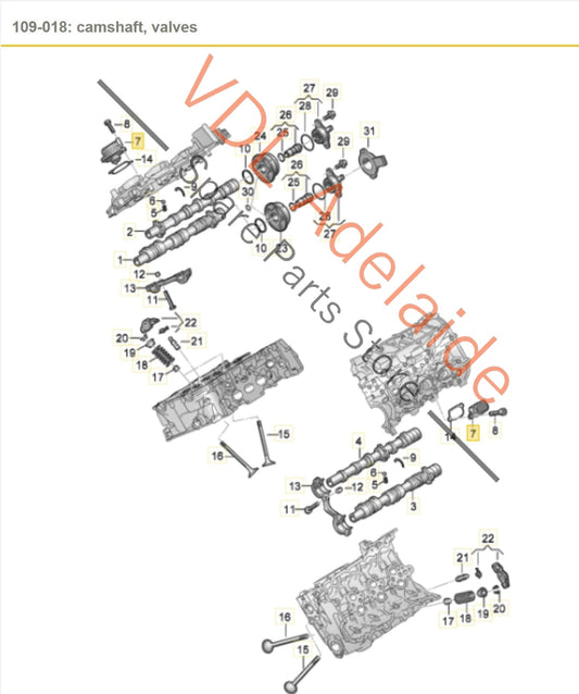 06M906048F Genuine OEM Audi RS4 RS5 06M906048F Engine Variable Valve Timing (VVT) Solenoid