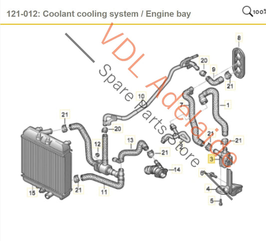 06H121601M VW Audi Additional Coolant Pump 06H121601M