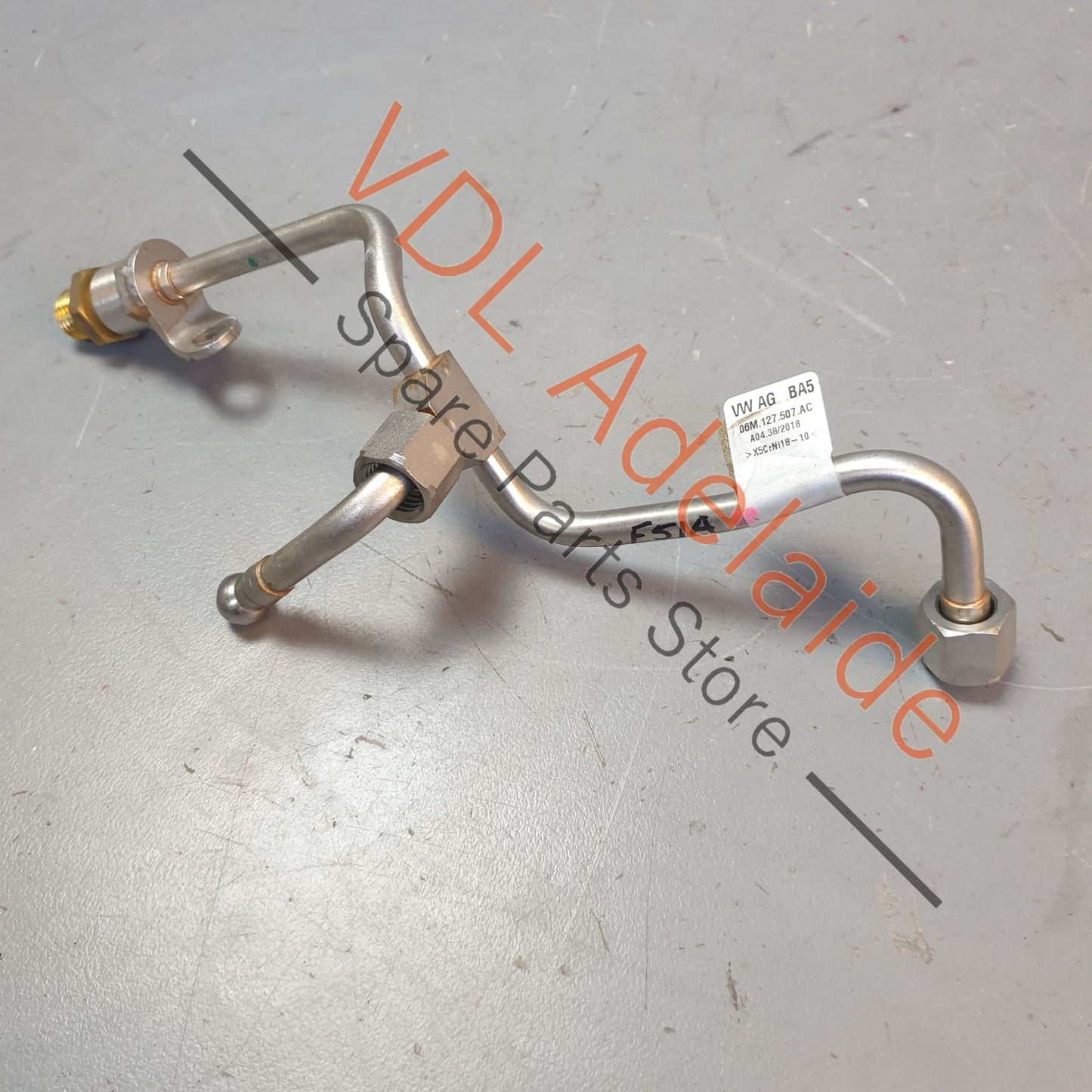 06M127507AC, 06J127065C, , , Audi RS4 RS5 High Pressure Fuel Supply Line Pipe & Union 06M127507AC 06J127065C