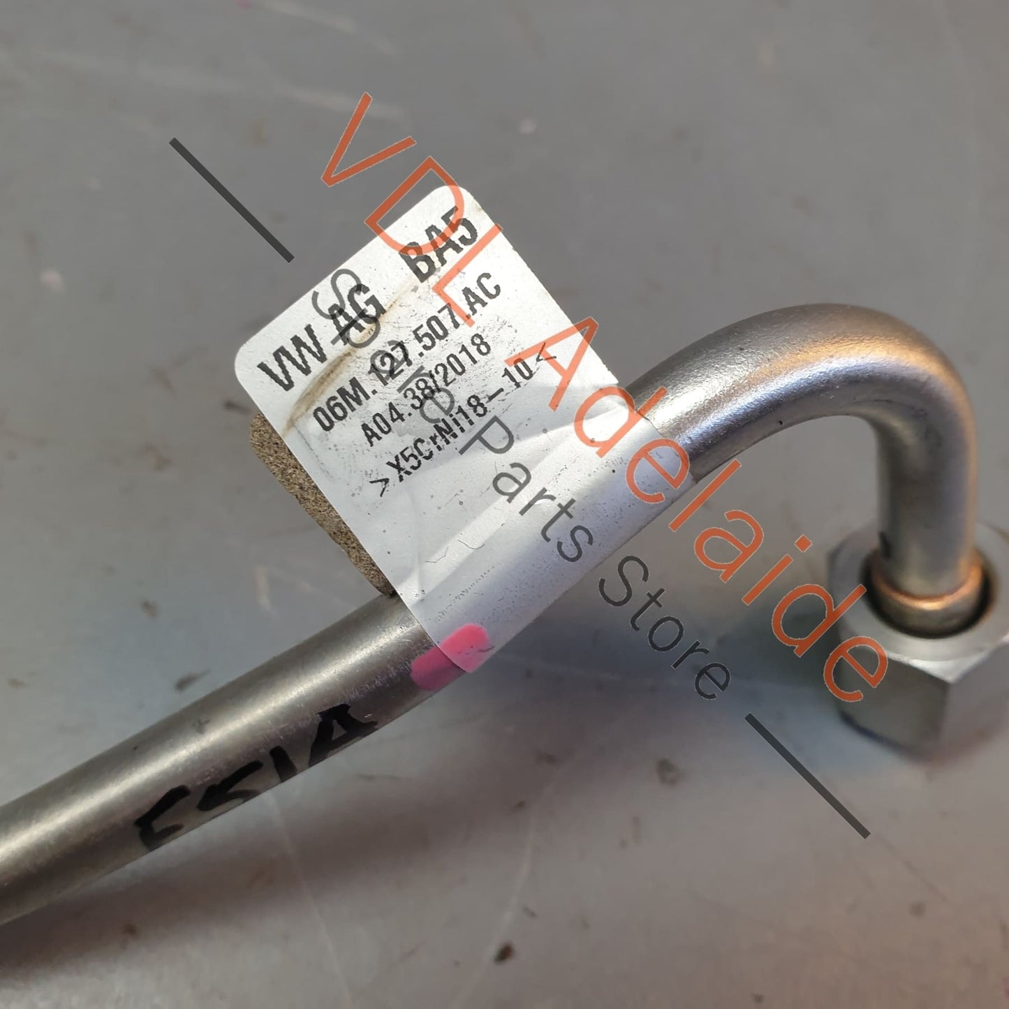 06M127507AC, 06J127065C, , , Audi RS4 RS5 High Pressure Fuel Supply Line Pipe & Union 06M127507AC 06J127065C