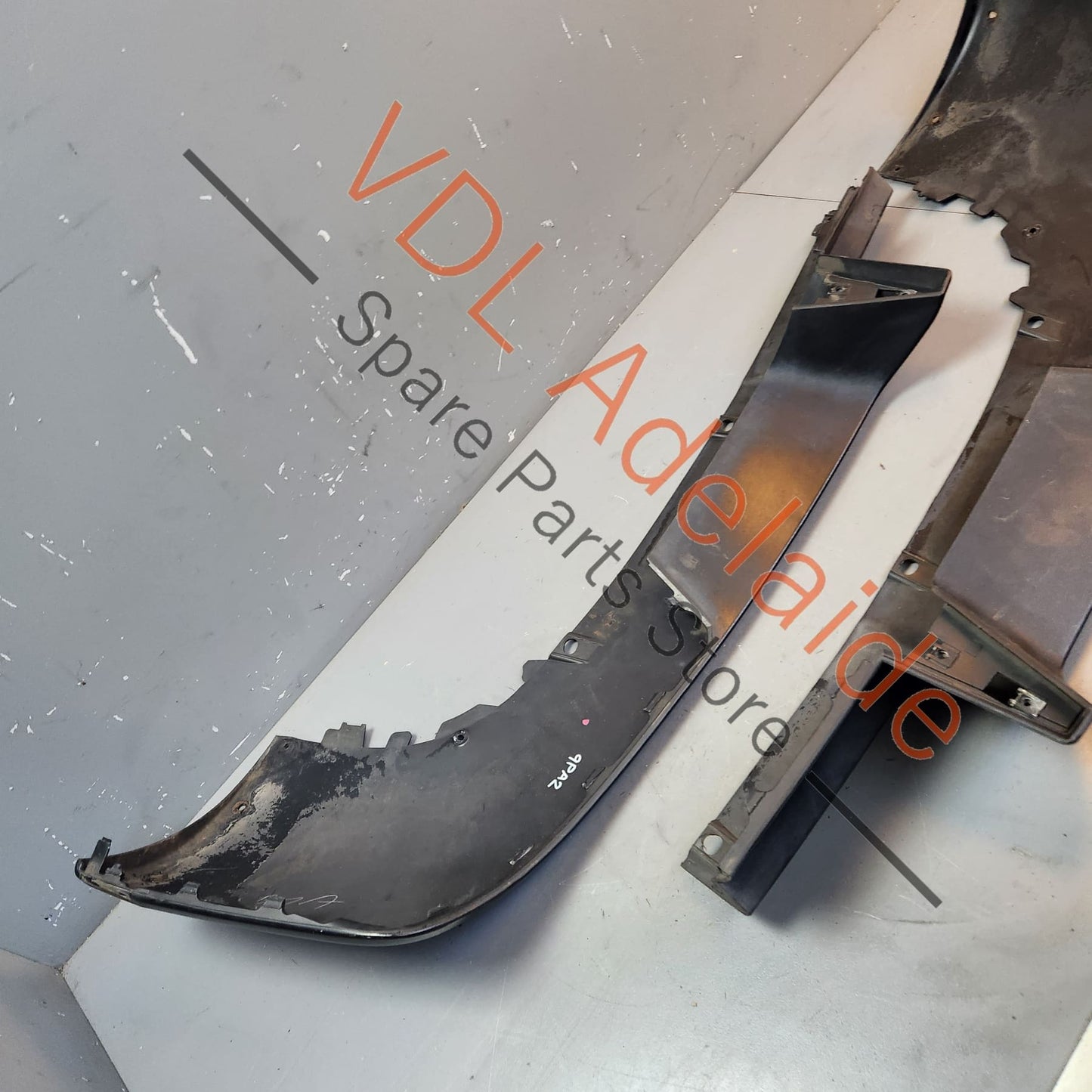 95550587511, 95550587513G2X, , , Porsche Cayenne GTS Rear Bumper Lower Spoiler (modified to suit towbar) 95550587511 G2X