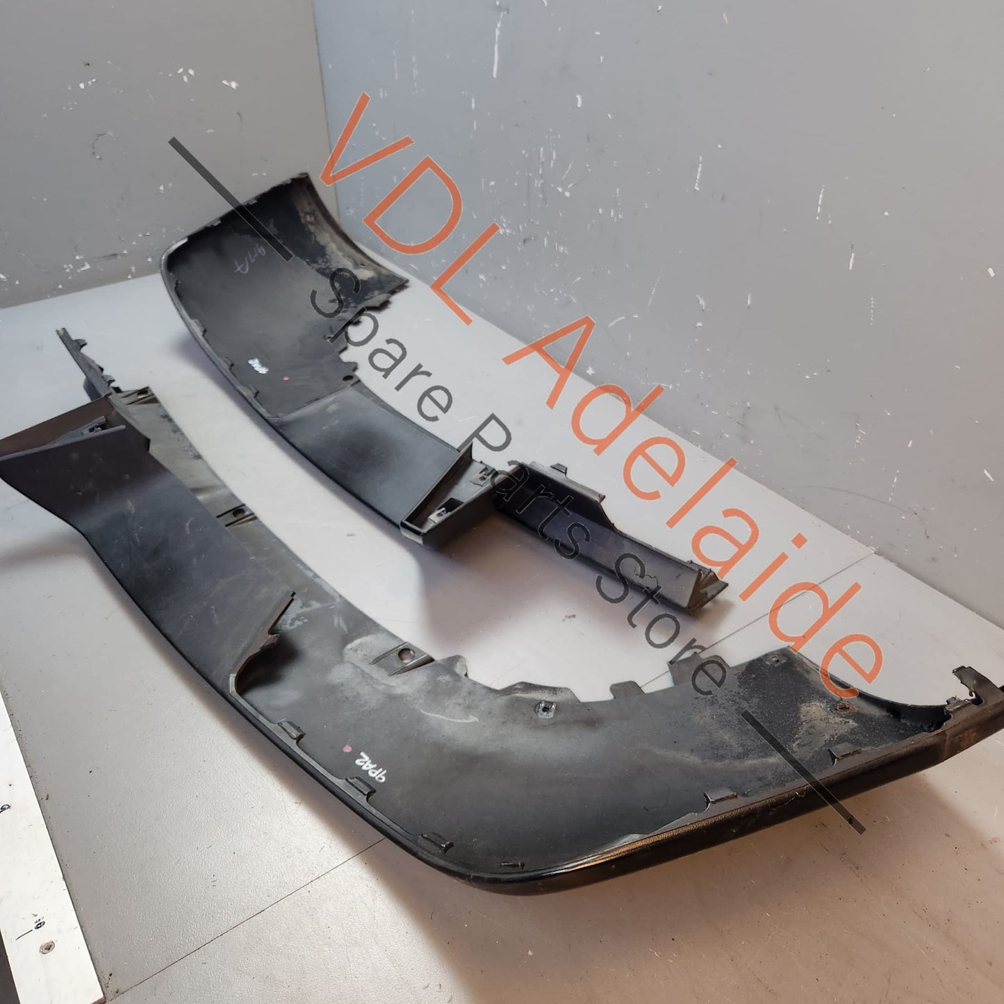 95550587511, 95550587513G2X, , , Porsche Cayenne GTS Rear Bumper Lower Spoiler (modified to suit towbar) 95550587511 G2X