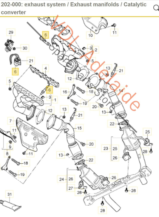 94860613102 Porsche Cayenne 9PA Oxygen Sensor Lambda Probe Upstream Before Cat 94860613102