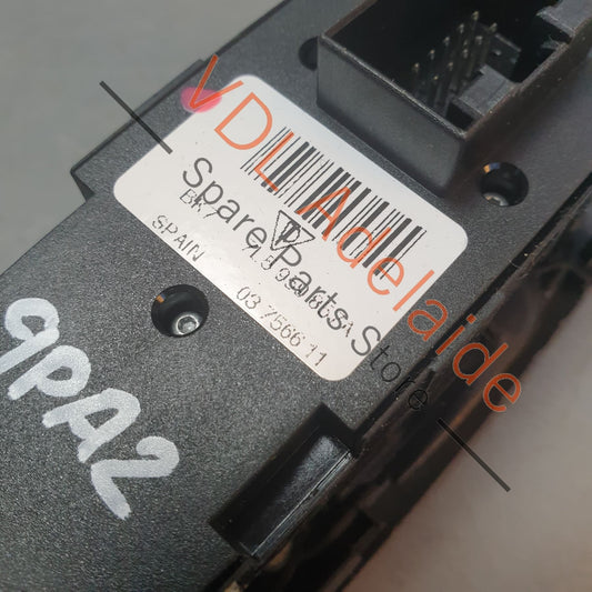 95561315602 7L5959857A 95561315601 Porsche Cayenne 957 9PA Drivers Side Power Window Switch 7L5959857A 95561315601 95561315602