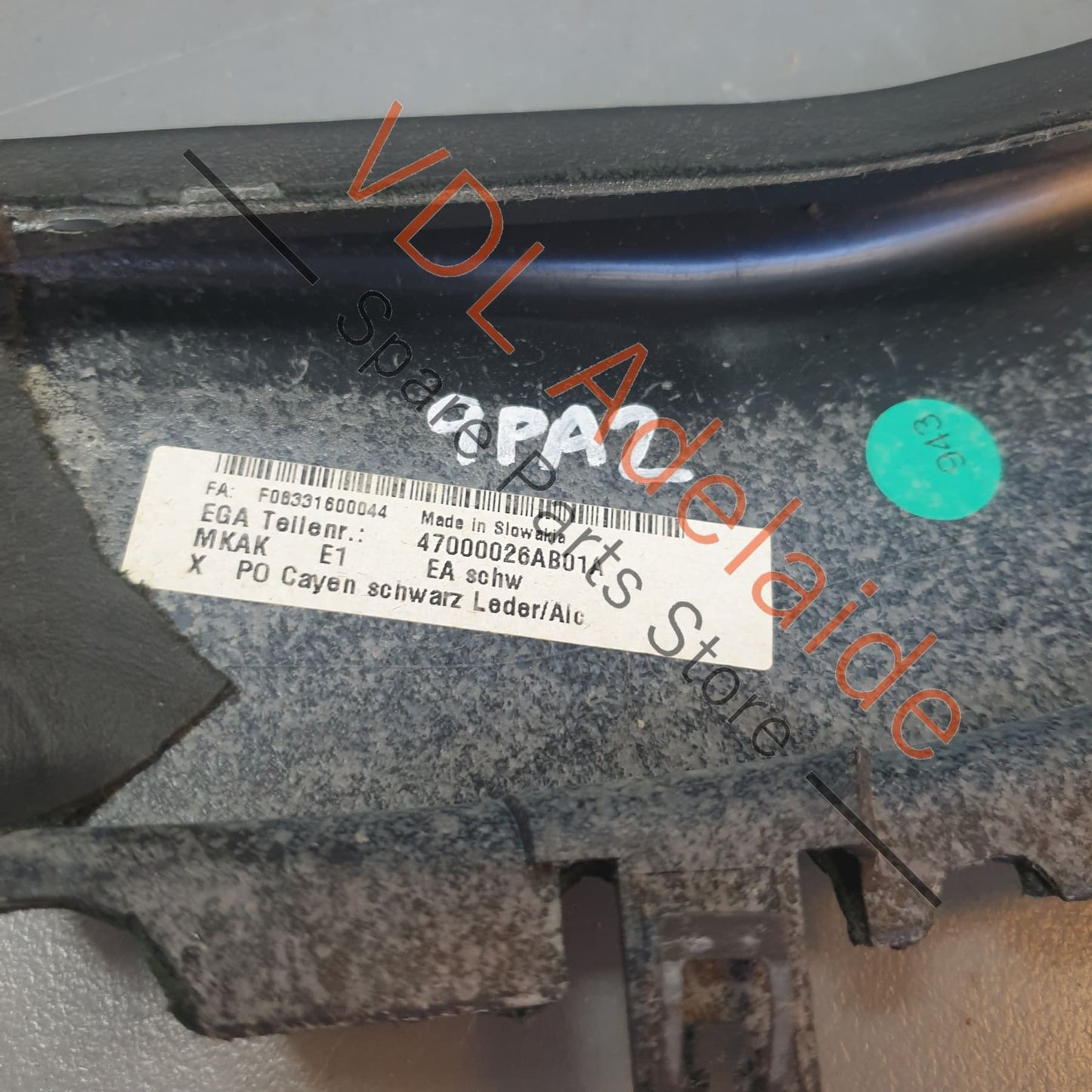 955552501108YR, , , , Porsche Cayenne GTS 9PA Rear Console Air Vent Leather Trim 95555250110 8YR