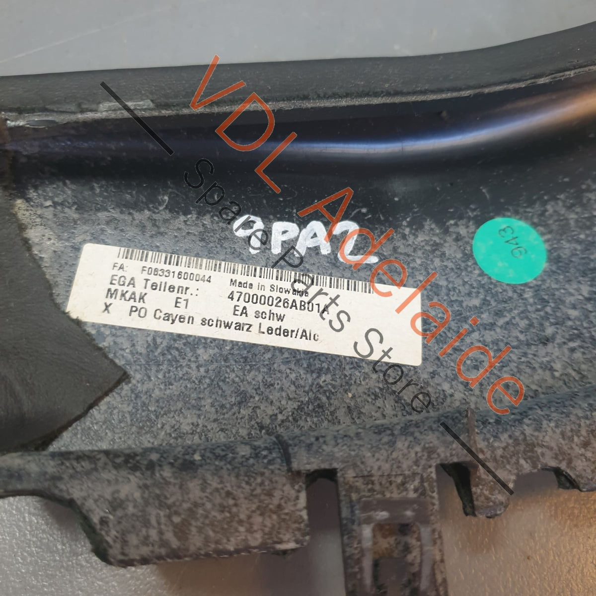 955552501108YR, , , , Porsche Cayenne GTS 9PA Rear Console Air Vent Leather Trim 95555250110 8YR
