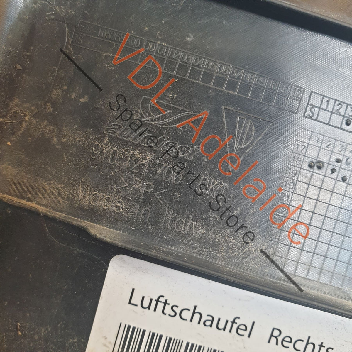 9Y0121700C 9Y0121700COK1 Porsche Cayenne E3 9YA 9YB Front Right Lower Radiator Support Air Guide Duct 9Y0121700C OK1