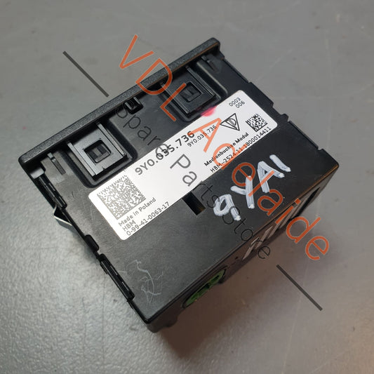 9Y0035736 Porsche Cayenne E3 9YA 9YB USB A Multimedia Interface Panel Plug for Centre Console 9Y0035736
