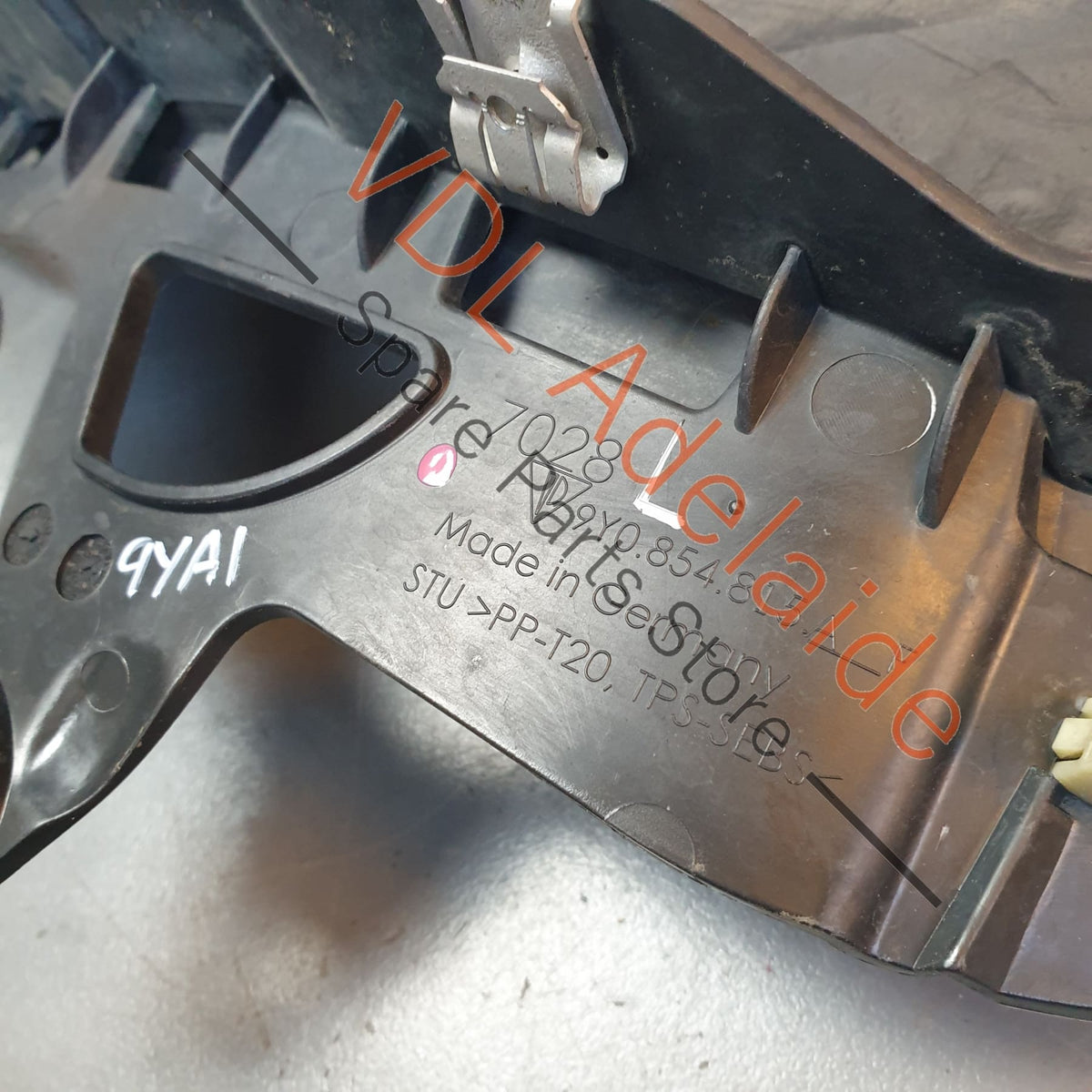9Y0854815 9Y0854815AOK1 Porsche Cayenne E3 Left Side Mud Flap Spoiler forward of Rear Wheel 9Y0854815A