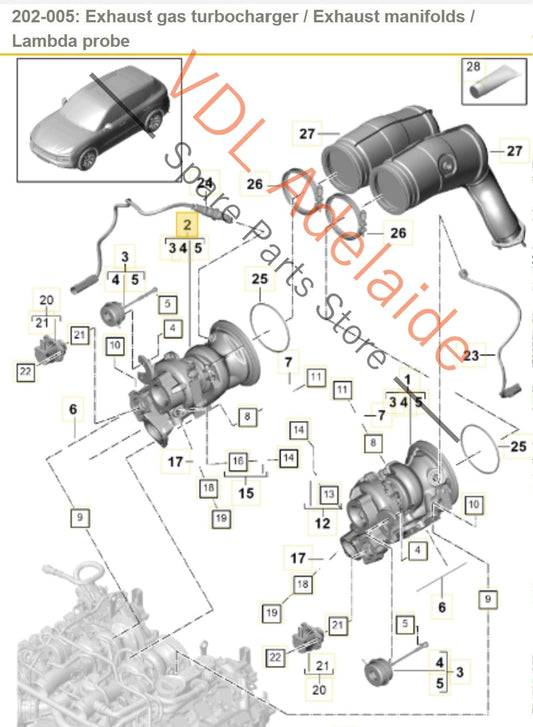 06M145702N 9A714570200 PAB145704C Audi RS4 RS5 Porsche Cayenne 324kw 2.9 V6 Right Side Turbo Turbocharger 9A714570200 PAB145704C 06M145702N